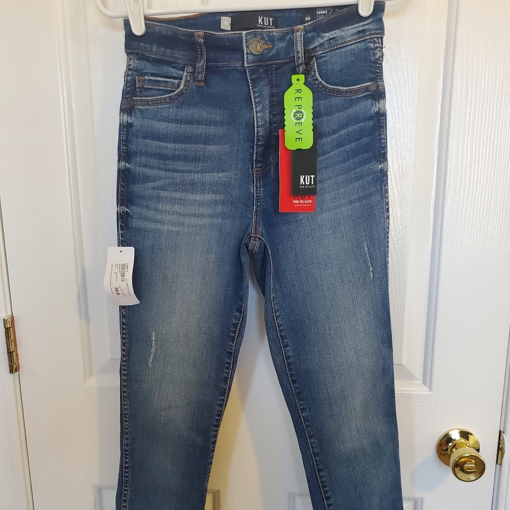 NWT Kut from the Kloth High Rise Connie Fab Ab Ankle Skinny Jean